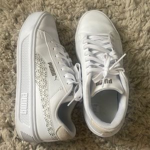 Women’s puma sneaker with laser cut out details